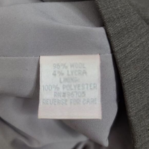 Rebecca Taylor Wool Ruffled Hem Gray Midi Skirt size 6 - Picture 9 of 15